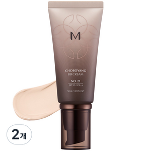 미샤 M 초보양 비비크림 SPF30 PA++, 21호 화사한베이지, 50ml, 2개