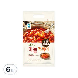 청정원 마늘 떡볶이, 380g, 6개