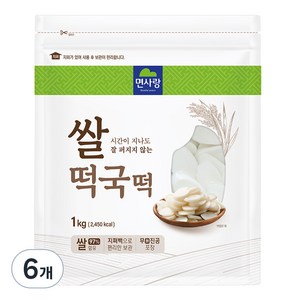 면사랑 쌀떡국떡, 1kg, 6개