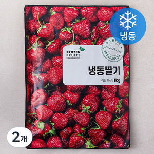 냉동딸기 (냉동), 1kg, 2개