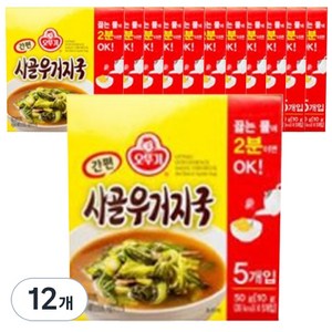 오뚜기 간편 사골 우거지국, 50g, 12개