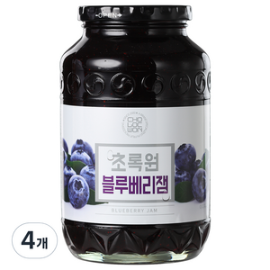 초록원 블루베리잼, 1kg, 4개