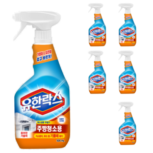 유한락스 주방청소용, 500ml, 6개