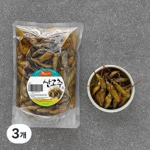 강경신안 산고추 절임, 500g, 3개