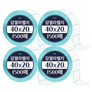 다다 감열라벨 1500매, 4롤