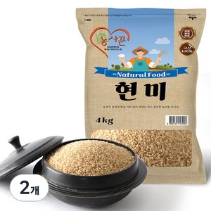 농사꾼 현미, 4kg, 2개