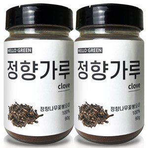 헬로우그린 정향 가루 통, 90g, 2개