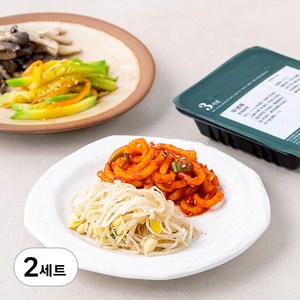 집반찬연구소 비빔밥 사색나물 느타리버섯볶음 90g + 무생채 100g + 콩나물무침 90g + 애호박나물 110g, 2세트