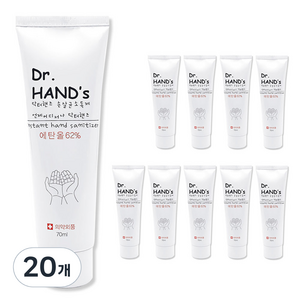 닥터핸즈 손소독제, 70ml, 20개