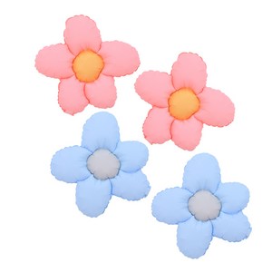 파티쇼 내츄럴 데이지 플라워 무광 파티풍선 2종 x 2p 세트, 핑크, 블루, 1세트