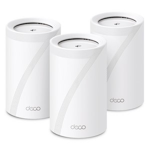 티피링크 BE11000 통합 홈 메시 시스템 트라이밴드 Wi-Fi 7 공유기, 3개, Deco BE65