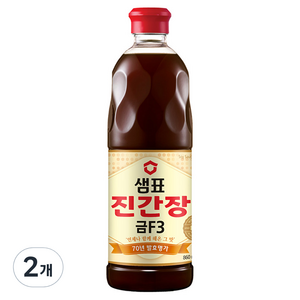 샘표 진간장 금F3, 860ml, 2개