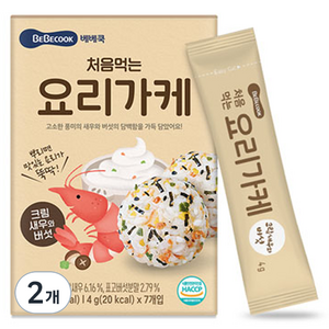 베베쿡 처음먹는 요리가케, 크림새우버섯, 28g, 2개