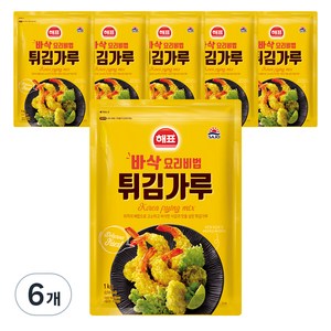 해표 튀김가루, 1kg, 6개