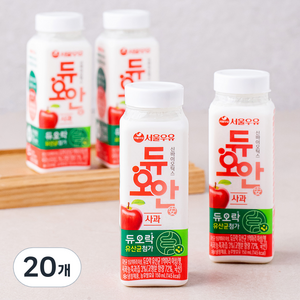 서울우유 듀오안 사과 요구르트, 150ml, 20개