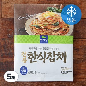 면사랑 전통 한식 잡채 1인분 (냉동), 375g, 5개