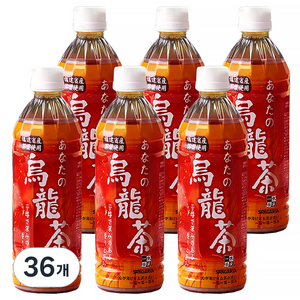 산가리아 당신의 우롱차, 500ml, 36개