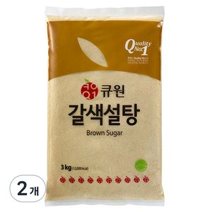 큐원 갈색설탕, 3kg, 2개