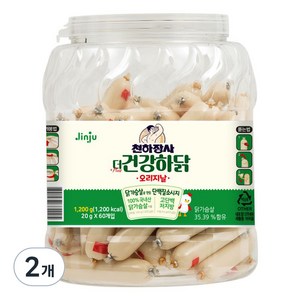 천하장사 더 건강하닭 소시지, 1.2kg, 2개