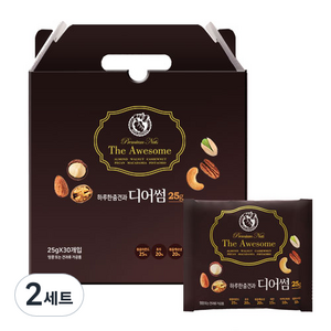 너츠브라더 하루 한줌 견과 디어썸 선물 세트, 750g, 2세트