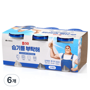 홈스타 습기를 부탁해 제습제, 275g, 6개