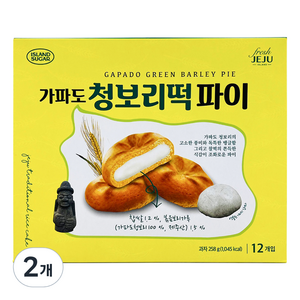 아일랜드슈가 가파도 청보리떡 파이 12p, 258g, 2개