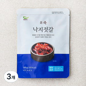 본죽 낙지젓갈, 130g, 3개