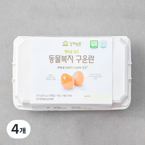 상하농원 동물복지 구운란, 15구, 4개, 525g