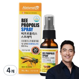 네추럴라이즈 비프로폴리스 스프레이, 30ml, 4개