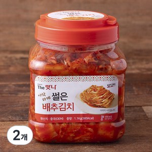 인우 더맛나 썰은 배추김치, 1.1kg, 2개