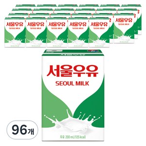 서울우유 멸균 흰우유, 200ml, 96개