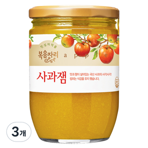 [복음자리] 과일잼(사과잼), 620g, 3개