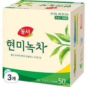 동서 현미녹차, 1.5g, 50개입, 3개