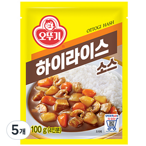 오뚜기 하이라이스 소스, 100g, 5개