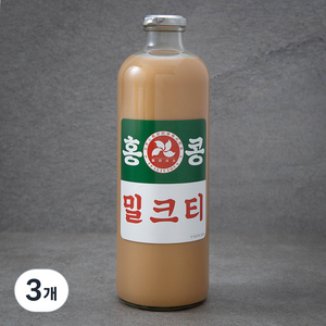 홍콩 다크 수제 밀크티, 1L, 3개