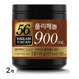 롯데웰푸드 드림 카카오 56%, 2개, 86g