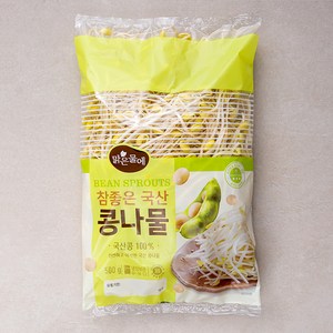 무농약 인증 맑은물에 참좋은 국산콩나물, 500g, 1개