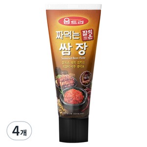 움트리 짜먹는 잘익은 쌈장, 120g, 4개