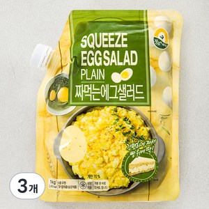 풍요한아침 짜먹는 에그샐러드 플레인, 1kg, 3개