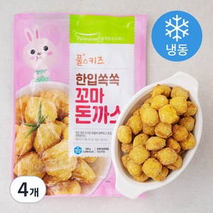 풀무원 풀스키즈 한입쏙쏙 꼬마돈까스 (냉동), 500g, 4개