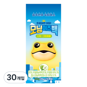 모닝이즈백 숙취해소 스틱 그린애플맛, 20g, 30개