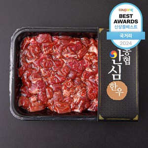 농협안심한우 1등급 정육 세절 국거리용 (냉장), 600g, 1개