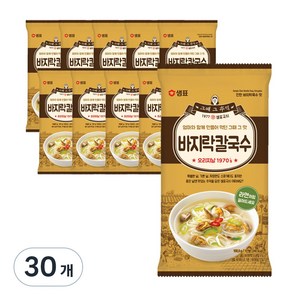 샘표국시 바지락 칼국수, 100.3g, 30개