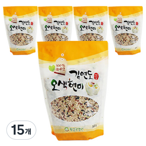 김연도 웰빙 오색현미, 500g, 15개