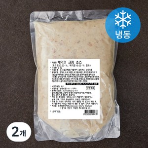 에쓰푸드 베이컨 크림 소스 (냉동), 2kg, 2개