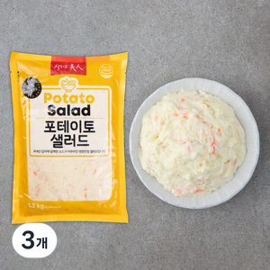 샐러드미인 포테이토샐러드, 1.2kg, 3개