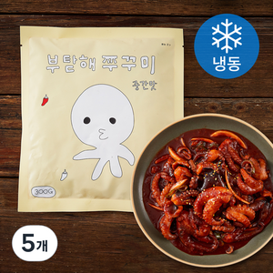 부탇해 쭈꾸미 중간맛 (냉동), 300g, 5개