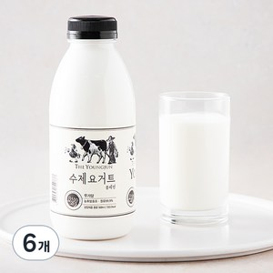 영준목장 수제 요거트 무가당 플레인, 500ml, 6개