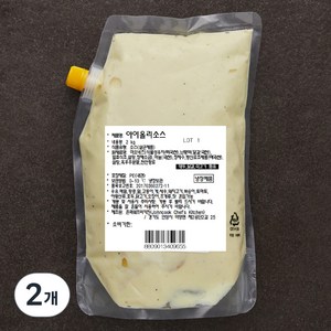 에쓰푸드 아이올리 소스, 2kg, 2개