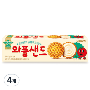 크라운 국희 와플샌드, 87g, 4개